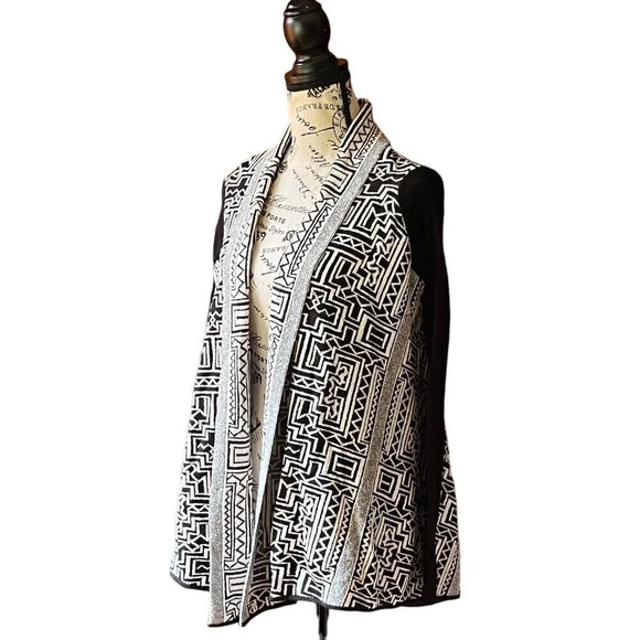 Anthropologie Field Flower Stamped Jacquard Cardigan Sweater Womens XSmall - Picture 3 of 9